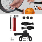 Inflator + Plastic glue-free tire patch + Tire lever Red / Red