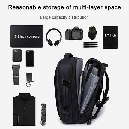 BANGE Business Backpack Men Travel Waterproof Large Capacity Computer Shoulders Bag