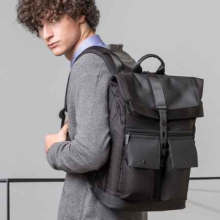BANGE Men Leisure Business Backpack Travel Large Capacity Student Shoulders Bag