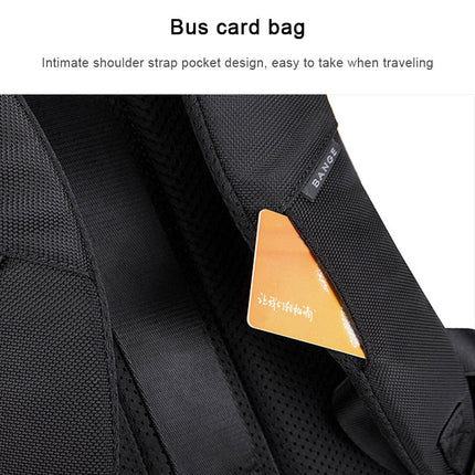 BANGE Men Leisure Business Backpack Travel Large Capacity Student Shoulders Bag