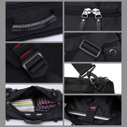 KAKA Large Capacity Backpack Men Travel Bag Leisure Student Waterproof Shoulders Bag with Lock, KAKA Shoulders Bag
