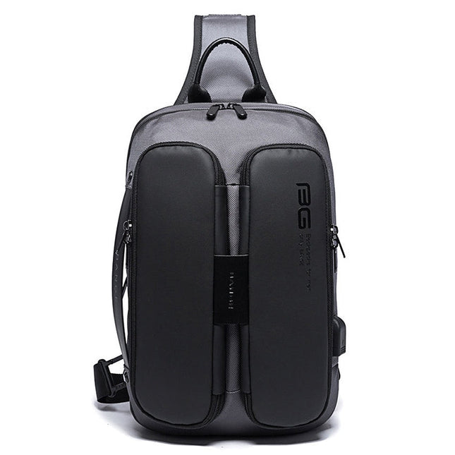 BANGE Fashion Casual Shoulder Bag Outdoor USB Chest Bag