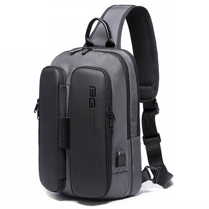 BANGE Fashion Casual Shoulder Bag Outdoor USB Chest Bag