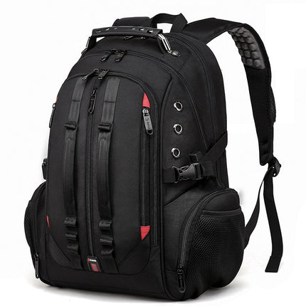 BANGE Waterproof Travel Men Backpack Rechargeable Large Capacity Shoulders Bag with Earplug Hole