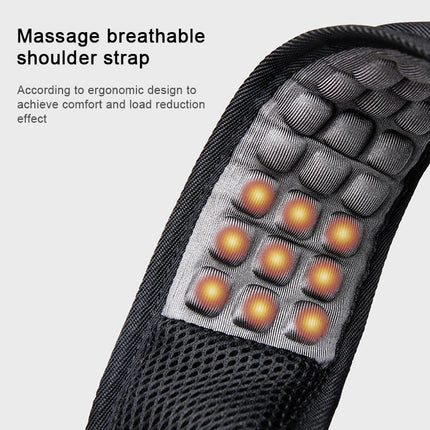 BANGE Waterproof Travel Men Backpack Rechargeable Large Capacity Shoulders Bag with Earplug Hole