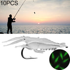 Luminous Shrimp with Hook / Fluorescent