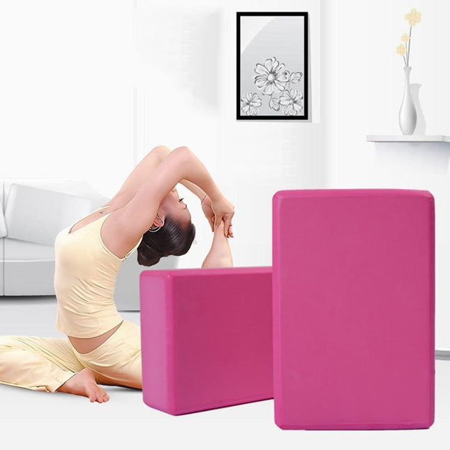 High Density Yoga Block Foam Brick Women Home Exercise Fitness Health Gym Practice Tool, Size:23*15*7.5cm, 23 x 15 x 7.5cm Purple