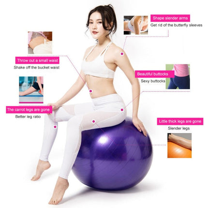 Thickening Explosion-proof Big Yoga Ball Sport Fitness Ball Environmental Pregnant Yoga Ball, Diameter: 65cm, 65cm(Blue), 65cm(Purple), 65cm(Pink)