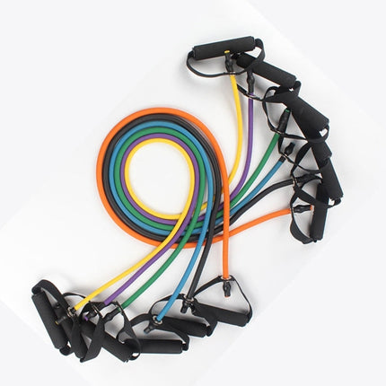 Fitness Exercise Resistance Bands Stretch Elastic Rope Workout Yoga Rally Muscle Training Exercise Rope, Size:5*9*1200mm, Random Color Delivery, Size:5*9*1200mm