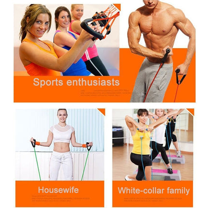 Fitness Exercise Resistance Bands Stretch Elastic Rope Workout Yoga Rally Muscle Training Exercise Rope, Size:6*9*1200mm, Random Color Delivery