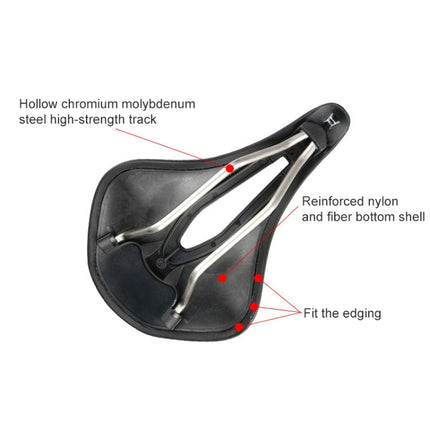 GUB 1180 PU Soft Breathable Hollow Bicycle Saddle, 1180