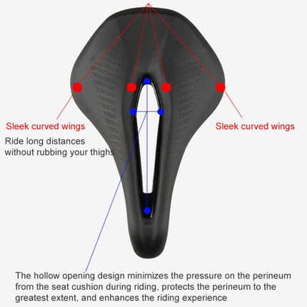 GUB 1180 PU Soft Breathable Hollow Bicycle Saddle, 1180