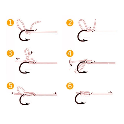 ISE 500 PCS Mixed Size Fish Barbed Hook Fishing Hooks, 3-12#