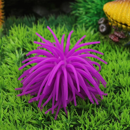 Aquarium Articles Decoration TPR Simulation Sea Urchin Ball Coral, Size: L, Diameter: 13cm