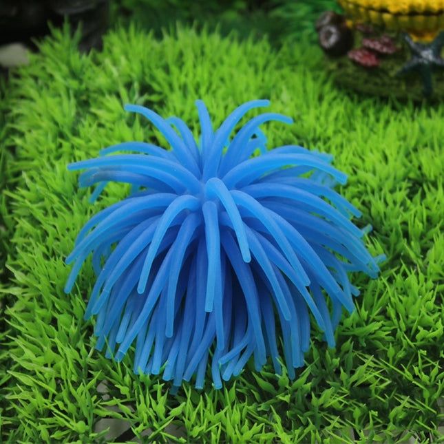 Aquarium Articles Decoration TPR Simulation Sea Urchin Ball Coral, Size: S, Diameter: 7cm, Size: S