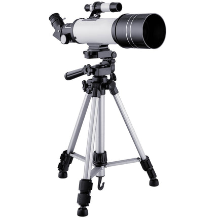 WR852-3 16x/66x70 High Definition High Times Astronomical Telescope with Tripod & Phone Fixing Clip & Moon Filter, 66x70 White + Moon Filter, 66x70 Blue + Moon Filter