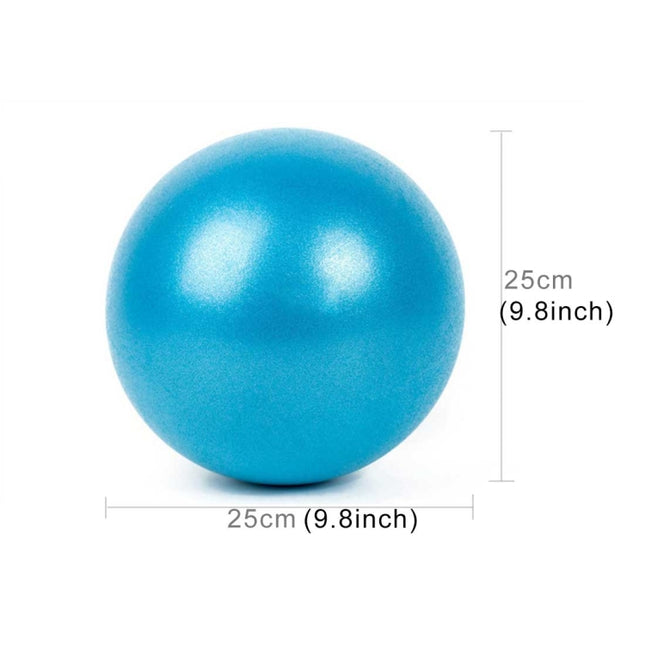 Mini Yoga Pilates Ball Explosion-proof PVC Ball Balanced Fitness Gymnastic Exercise Training with Straw, Diameter: 25cm, 25cm(Pink), 25cm(Blue), 25cm(Purple)