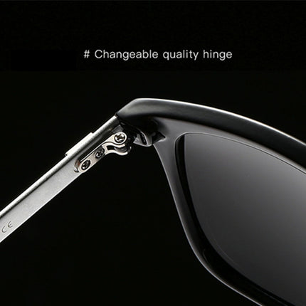 Men Retro Fashion Aluminum Magnesium Frame UV400 Polarized Sunglasses, Grey+ Silver, Demi Brown + Brown, Black Tarnish+ G15 Green, Black Tarnish+ Blue, Black Tarnish+ Grey, Black Tarnish+ Pink, Black Silver+ Grey