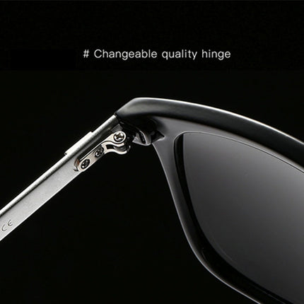Men Retro Fashion Aluminum Magnesium Frame UV400 Polarized Sunglasses, Black Tarnish+ Pink, Black Silver+ Grey, Grey+ Silver, Demi Brown + Brown, Black Tarnish+ G15 Green, Black Tarnish+ Blue, Black Tarnish+ Grey