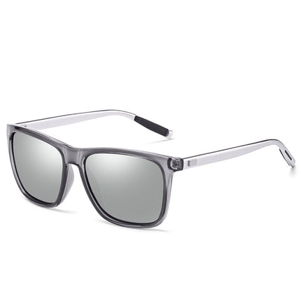 Men Retro Fashion Aluminum Magnesium Frame UV400 Polarized Sunglasses, Black Tarnish+ Pink, Black Silver+ Grey, Grey+ Silver, Demi Brown + Brown, Black Tarnish+ G15 Green, Black Tarnish+ Blue, Black Tarnish+ Grey