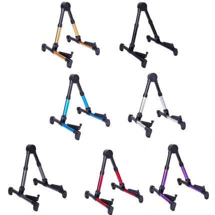 Simple Folding Vertical Guitar Violin Ukulele Bracket Musical Instrument Stand, OG3909AA, OG3909B, OG3909J, OG3909L, OG3909P, OG3909R, OG3909S