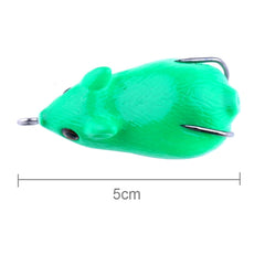 HENGJIA 5cm Biomimetic Mouse Fishing Bait Fishing Lures, Random Color Delivery, Mouse