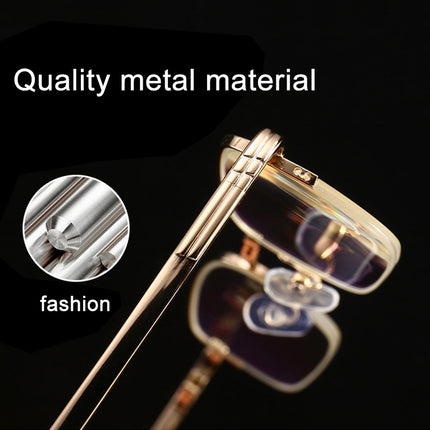 Folding Anti Blue-ray Presbyopic Reading Glasses with Case & Cleaning Cloth, +1.50D