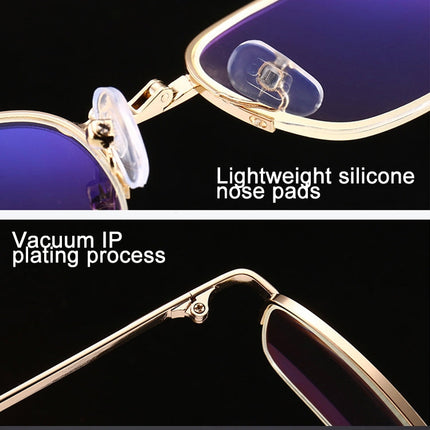 Folding Anti Blue-ray Presbyopic Reading Glasses with Case & Cleaning Cloth, +2.50D, +2.50D