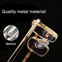 Folding Anti Blue-ray Presbyopic Reading Glasses with Case & Cleaning Cloth, +3.50D, +3.50D