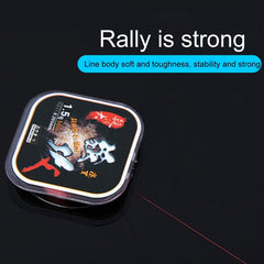 1.5C 0.203mm 2.46kg Nodules Tension 2.99kg Straight Line Tension 50m Strong Imported Raw Silk Nylon Fishing Line, 1.5C/0.203mm