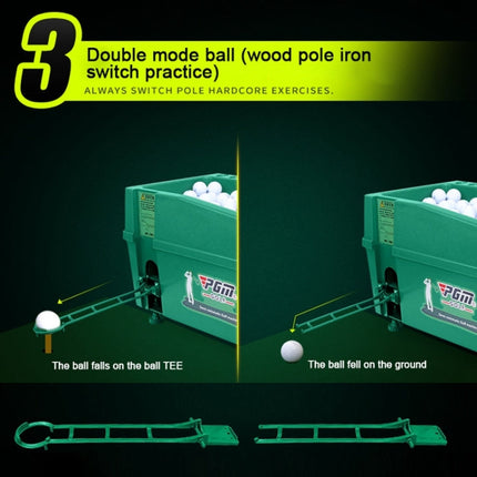 PGM Golf Ball Dispenser Automatic Tee Up Machine with Club Rack, Size: 62x32x32cm