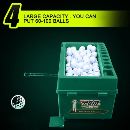 PGM Golf Ball Dispenser Automatic Tee Up Machine with Club Rack, Size: 62x32x32cm