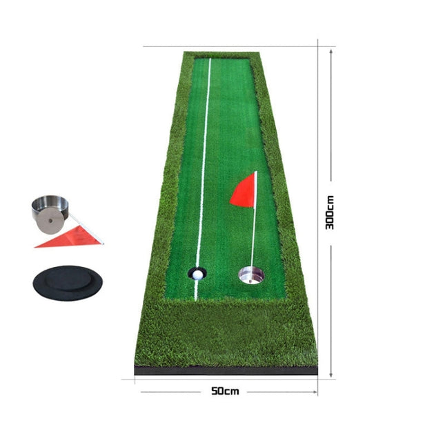 PGM Golf Double Colors Putting Mat Push Rod Trainer, Size: 50x300cm