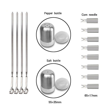 20 in 1 Outdoor Tableware Set Camping Barbecue Tableware Picnic Tool Set, 20 in 1