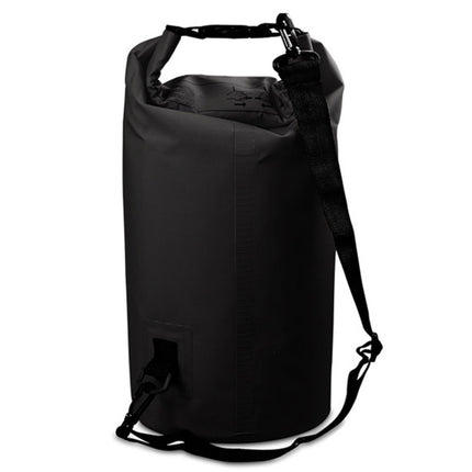 Outdoor Waterproof Double Shoulder Bag Dry Sack PVC Barrel Bag, Capacity: 20L, Capacity: 20L (Black), Capacity: 20L (Dark Blue), Capacity: 20L (Orange), Capacity: 20L (Pink), Capacity: 20L (Green), Capacity: 20L (Sky Blue), Capacity: 20L (Yellow)
