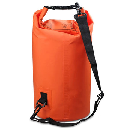 Outdoor Waterproof Double Shoulder Bag Dry Sack PVC Barrel Bag, Capacity: 20L, Capacity: 20L (Black), Capacity: 20L (Dark Blue), Capacity: 20L (Orange), Capacity: 20L (Pink), Capacity: 20L (Green), Capacity: 20L (Sky Blue), Capacity: 20L (Yellow)