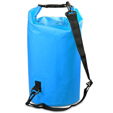 Outdoor Waterproof Double Shoulder Bag Dry Sack PVC Barrel Bag, Capacity: 20L, Capacity: 20L (Black), Capacity: 20L (Dark Blue), Capacity: 20L (Orange), Capacity: 20L (Pink), Capacity: 20L (Green), Capacity: 20L (Sky Blue), Capacity: 20L (Yellow)