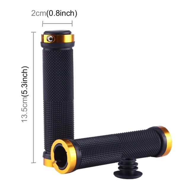 OQSPORT 2 PCS Bike Hand Grips Bilateral Lock Straight Barrel MTB Bicycle Anti-slip Handlebar Grips, OQSPORT, 801