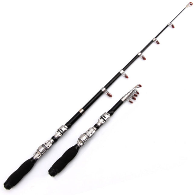 37cm Portable Telescopic Sea Fishing Rod Mini Fishing Pole, Extended Length : 2.3m, 2.3m