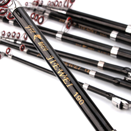 37cm Portable Telescopic Sea Fishing Rod Mini Fishing Pole, Extended Length : 2.3m, 2.3m