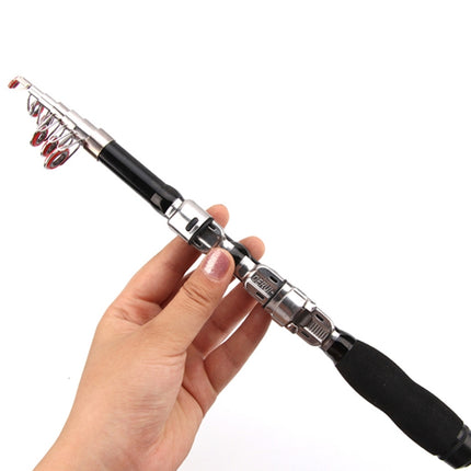 37cm Portable Telescopic Sea Fishing Rod Mini Fishing Pole, Extended Length : 2.3m, 2.3m