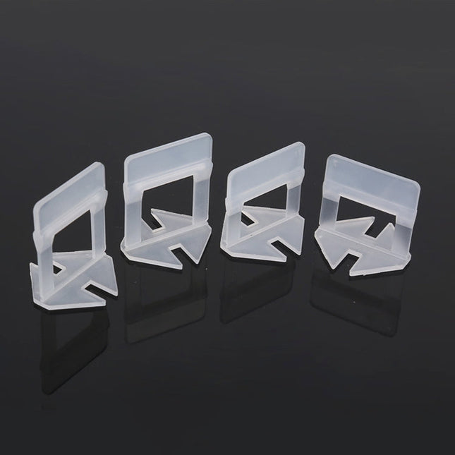 100 PCS 2.0mm Lengthen Tile Leveling System Clips Kit Wall Floor Tile Spacer Tiling Tool  for Paving Locator Tool OG6480, 2.0mm Lengthen