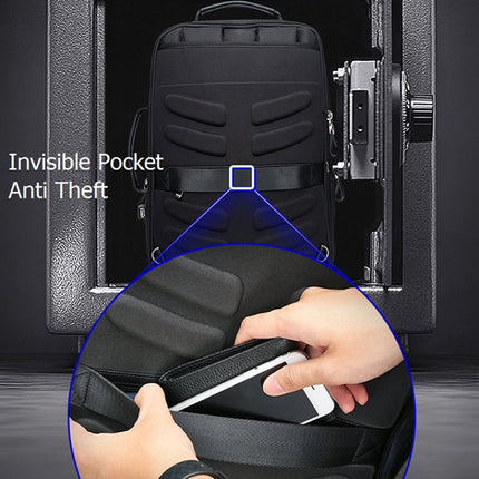 Bopai 751-006641 Large Capacity Business Fashion Breathable Laptop Backpack with External USB Interface, Size: 30 x 15 x 44cm, 751-006641