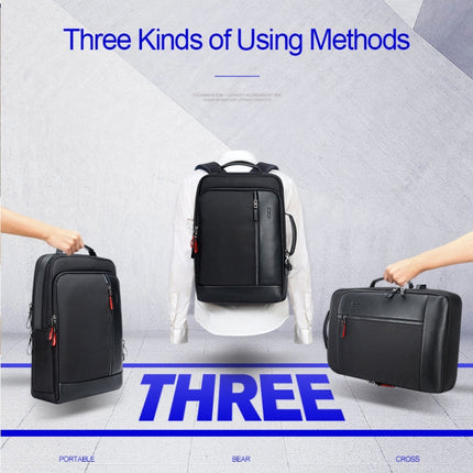 Bopai 751-006641 Large Capacity Business Fashion Breathable Laptop Backpack with External USB Interface, Size: 30 x 15 x 44cm, 751-006641