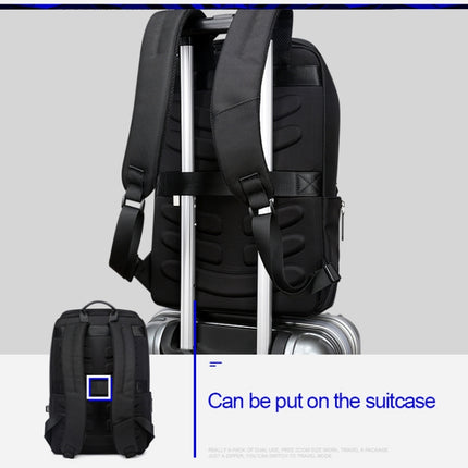 Bopai 751-006881 Business Anti-theft Waterproof Large Capacity Double Shoulder Bag,with USB Charging Port, Size: 30x14x44cm, 751-006881