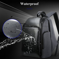 Bopai 851-010128 Business Anti-theft Waterproof Large Capacity Double Shoulder Bag,with USB Charging Port, Size: 34x19x43cm
