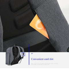 Bopai 851-010128 Business Anti-theft Waterproof Large Capacity Double Shoulder Bag,with USB Charging Port, Size: 34x19x43cm