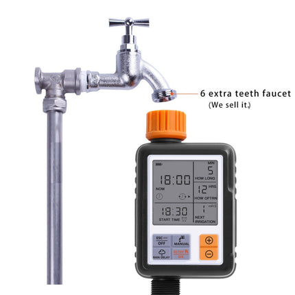 Universal LCD Screen Sprinkler Controller Outdoor Garden Solenoid Valve Timer Automatic Watering Device Irrigation Tool, Automatic Watering Device