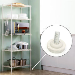 100 PCS Adjustable Foot Pad Furniture Screw Support Stub, M6x12