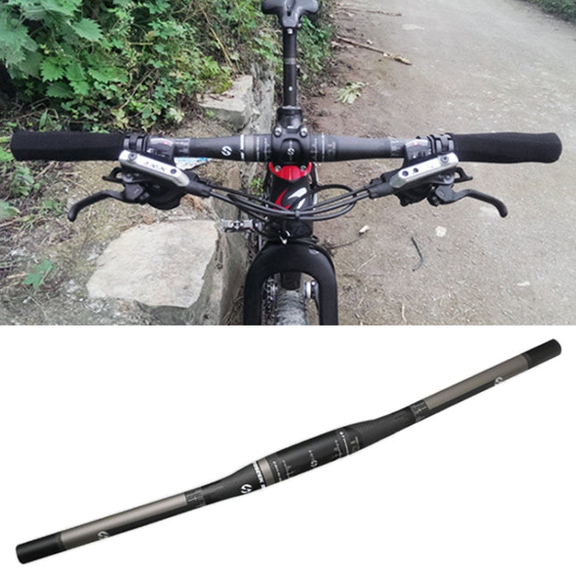 TOSEEK Full Carbon Fiber Road Bike Straight Handlebar, Size: 720mm (Matte), 720mm